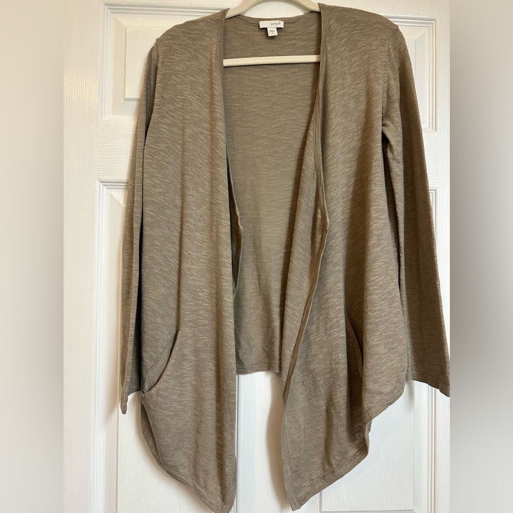 J.jill open front cardigan